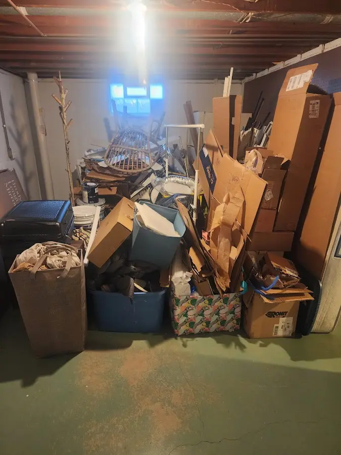 Roll-off dumpster container at job site for 8 Yard Dumpster Rental in Cotati